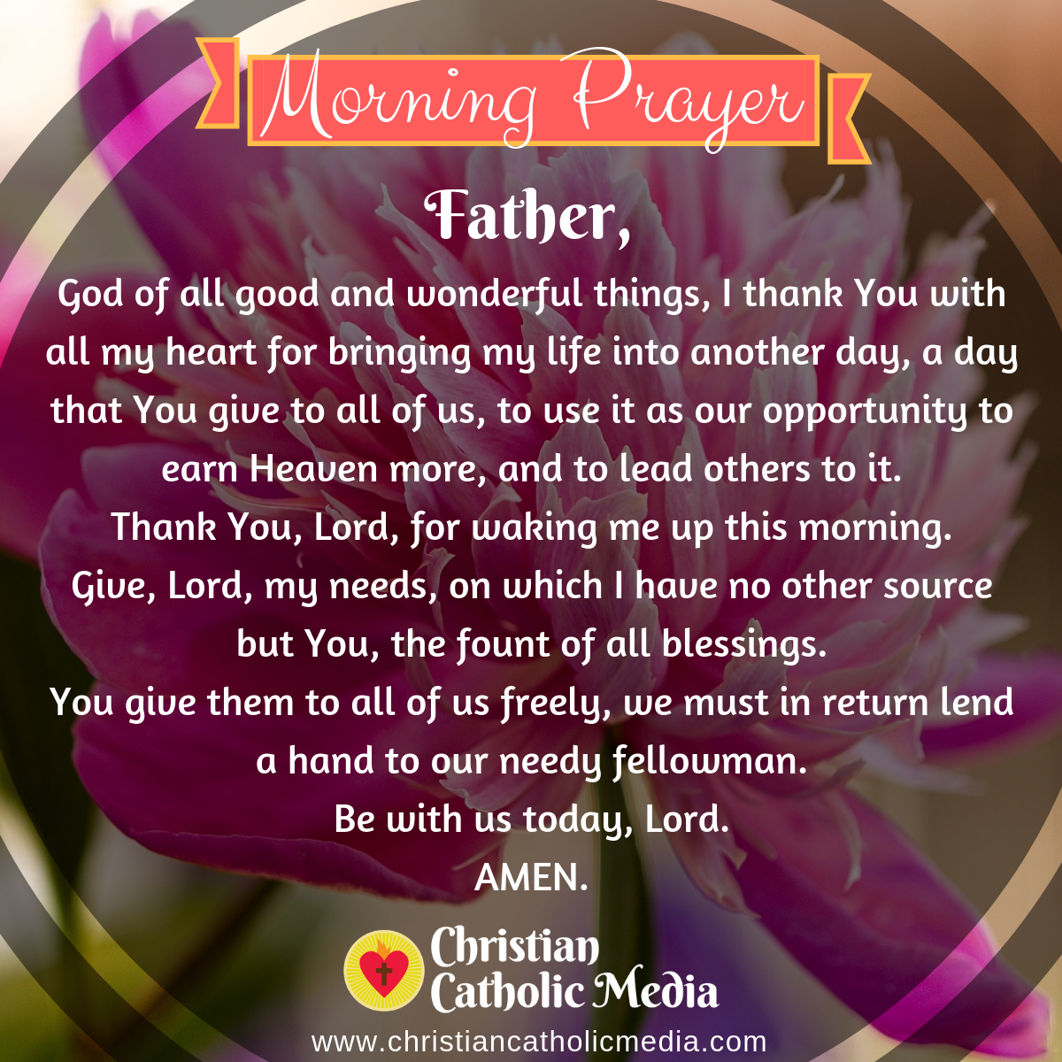 Catholic Morning Prayer Monday 9212020 Christian Catholic Media