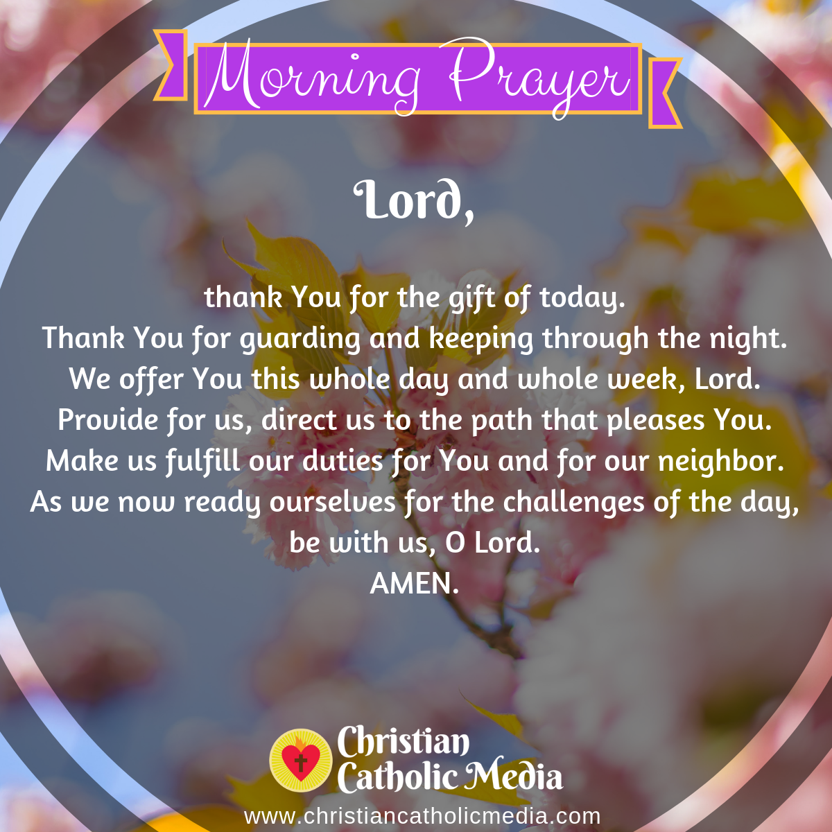 Morning Prayer Catholic Sunday 3222020 Christian Catholic Media