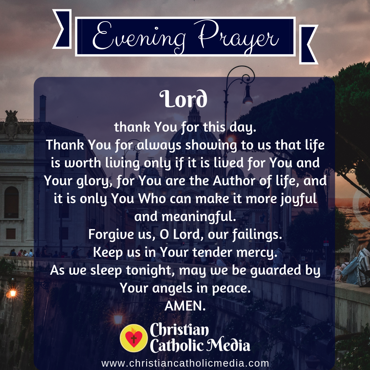 Evening Prayer Catholic Tuesday 4-14-2020 – Christian Catholic Media