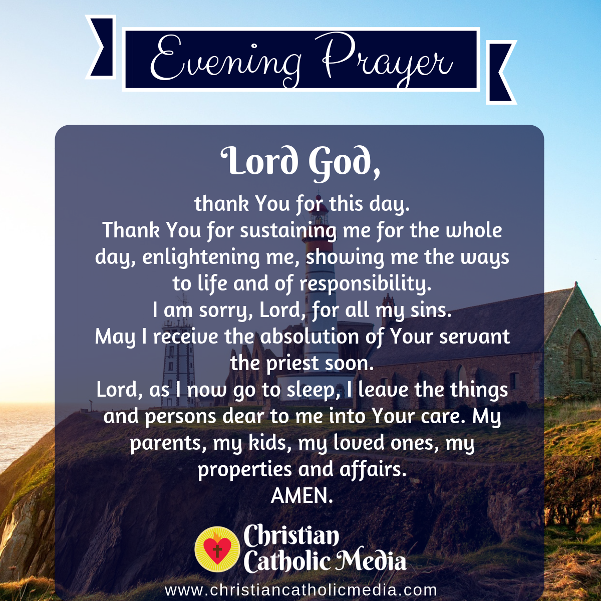 Evening Prayer Catholic Friday 1-24-2020 – Christian Catholic Media