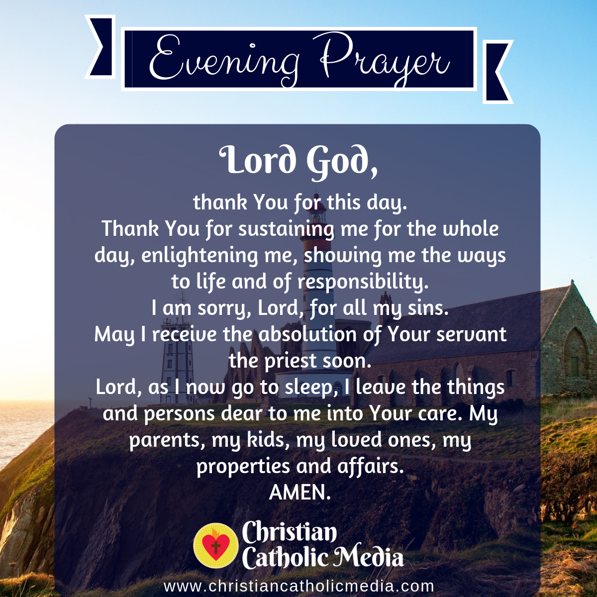 Evening Prayer Catholic Friday July 23, 2021