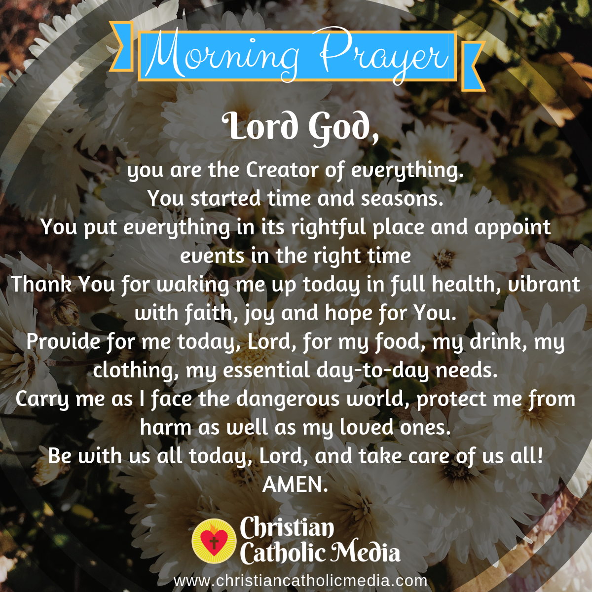 Morning Prayer Monday September 27, 2021 – Christian Catholic Media