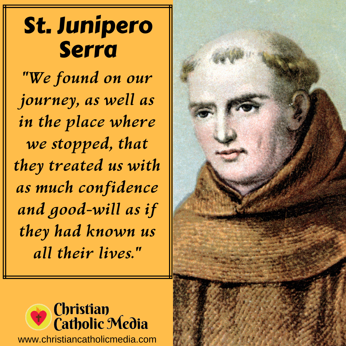 St. Junipero Serra - Friday July 1, 2022