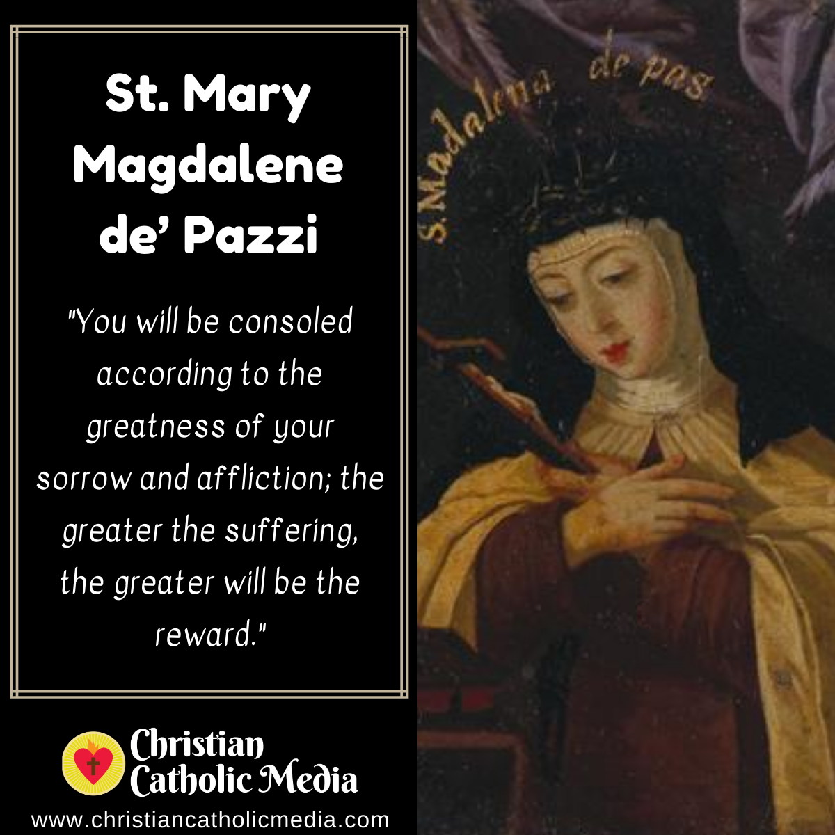 St. Mary Magdalene de’ Pazzi - Tuesday May 24, 2022