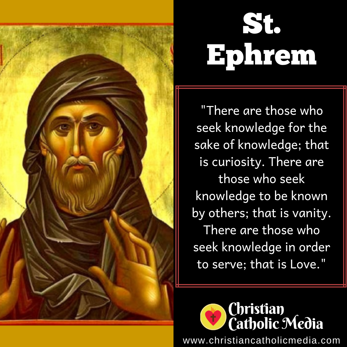 St. Ephrem - Thursday June 9, 2022