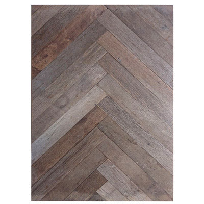 Herringbone Pattern - lightly sanded and planed on one side