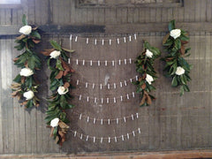 Magnolia leaves photo booth weddings