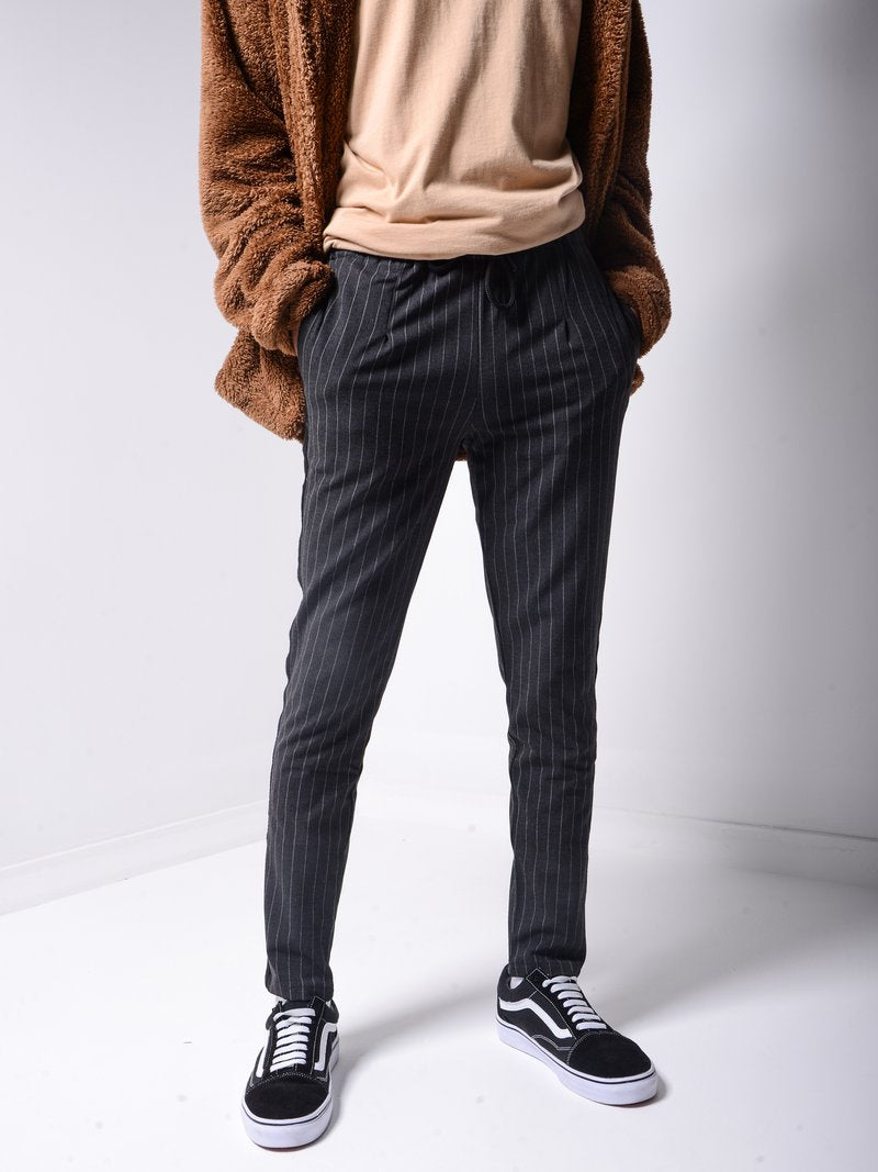 striped ankle pants mens