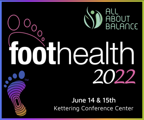 Foothealth 2022 Conference, Barefoot Science and All About Balance logos