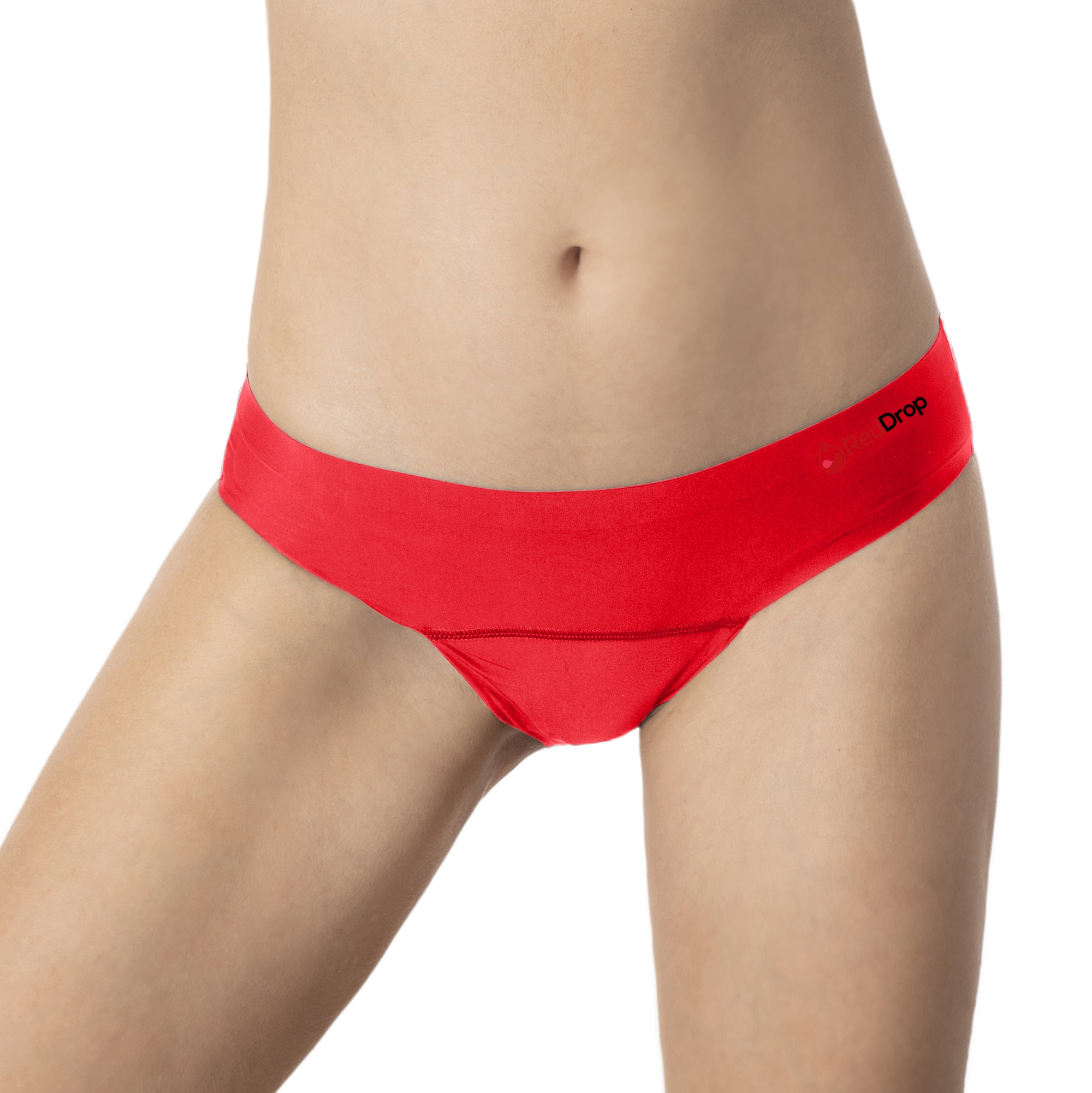 CODE RED period Panties Underwear With Pocket- Red L