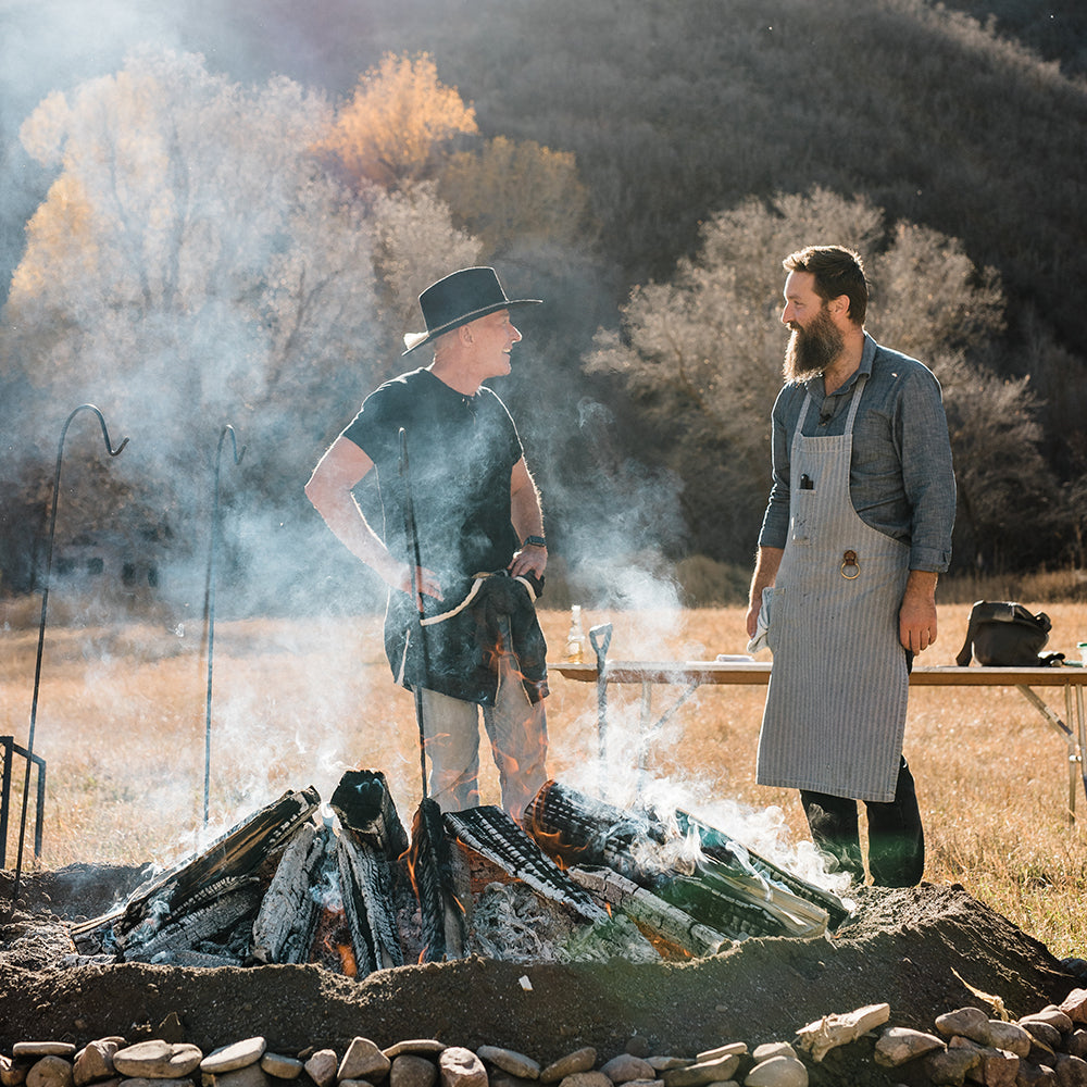 Robert with Jaret of Tournant at the 2017 Forage to Fire Event