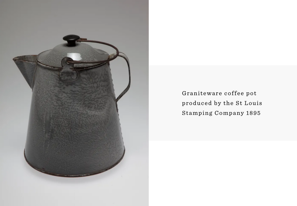 Graniteware Coffee Pot St Louis 1895