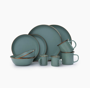 Enamelware Slate Gray Dishes, Shop Now