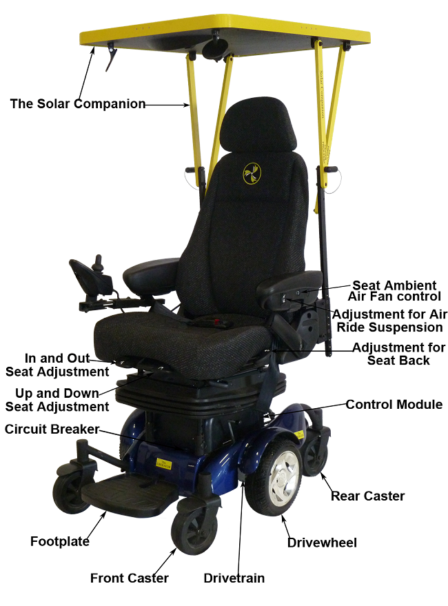 Liberator Solar Assisted Power Chair Solar Mobility Llc