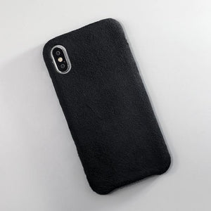 Moale Faux Blana De Iarnă Caz Diverse Culori Pentru Iphone 11