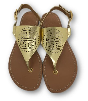 TORY BURCH Gold Sandal Model A70A Size  M