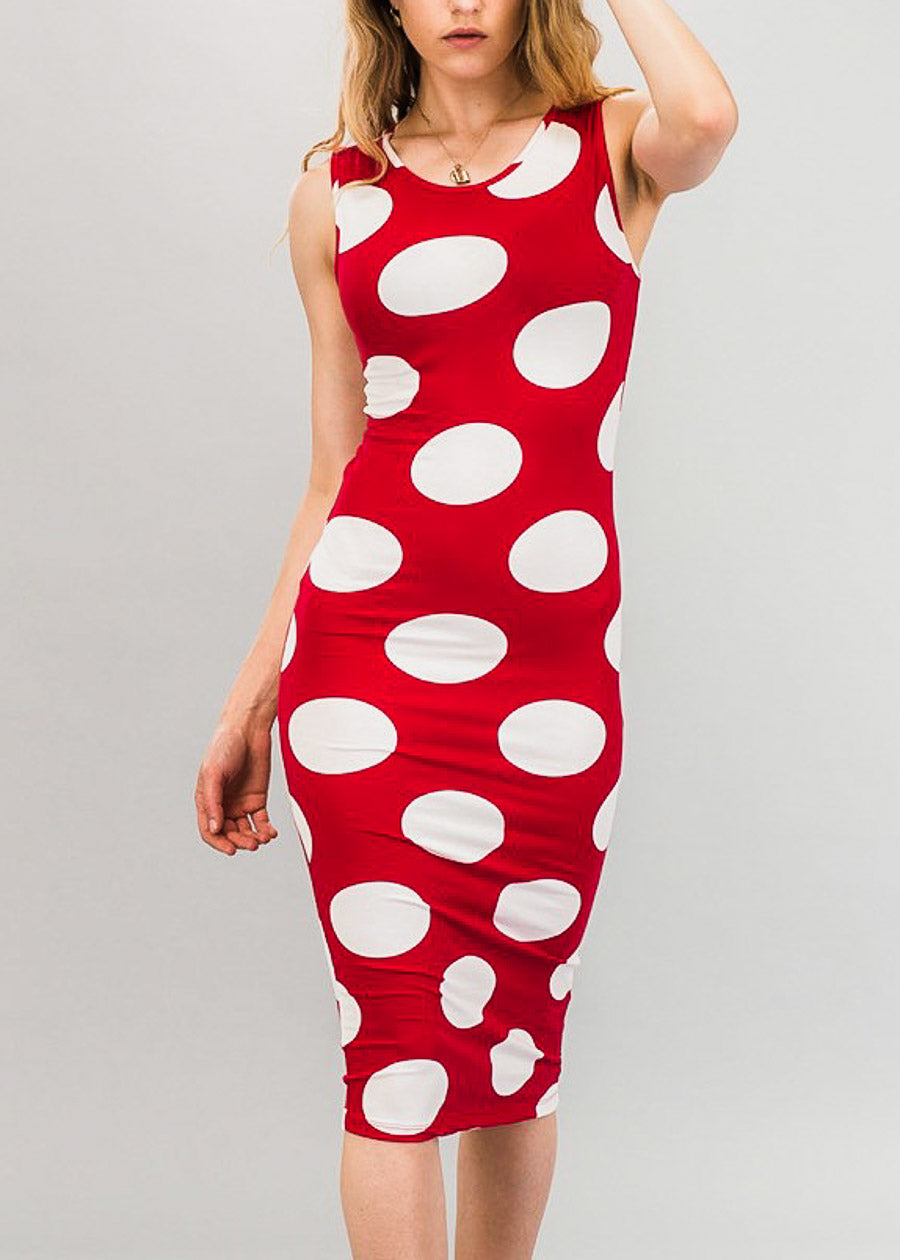 polka dot dress bodycon