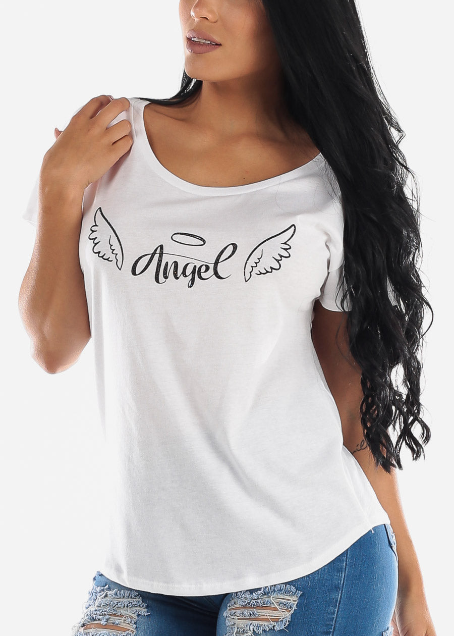 angel graphic tee