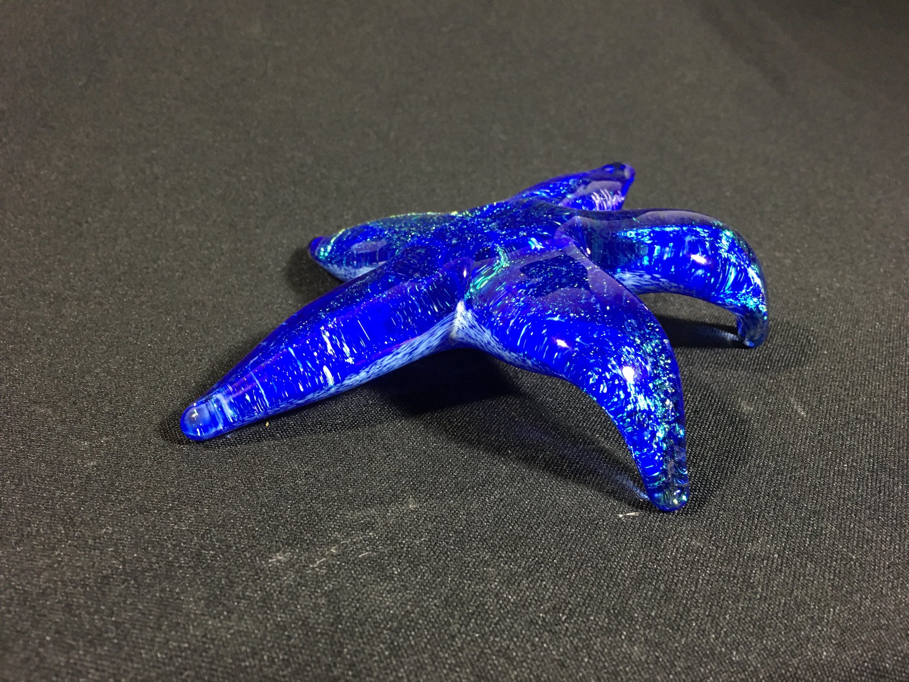 4 Point Star Glitter - Iridescent Caribbean Blue