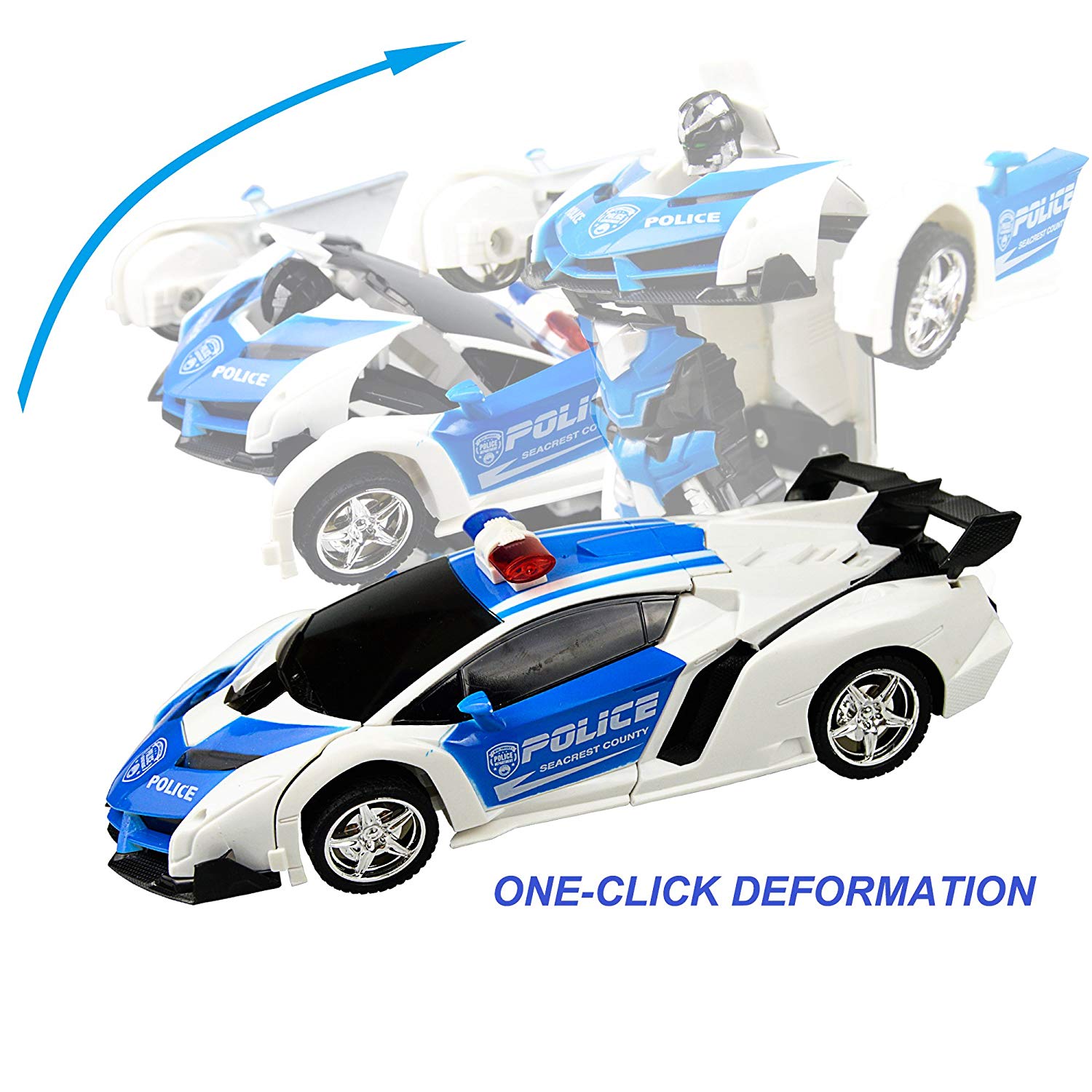 remote control transformer police car