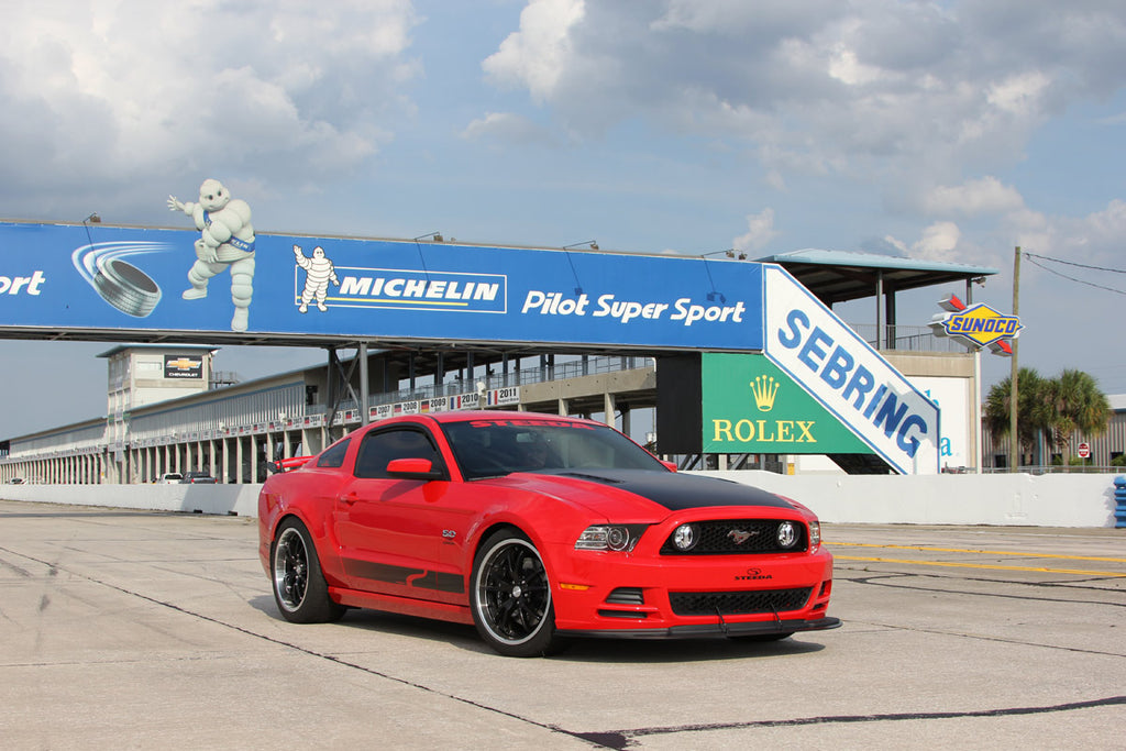 Steeda S197 Mustang and Michelin Banner on track