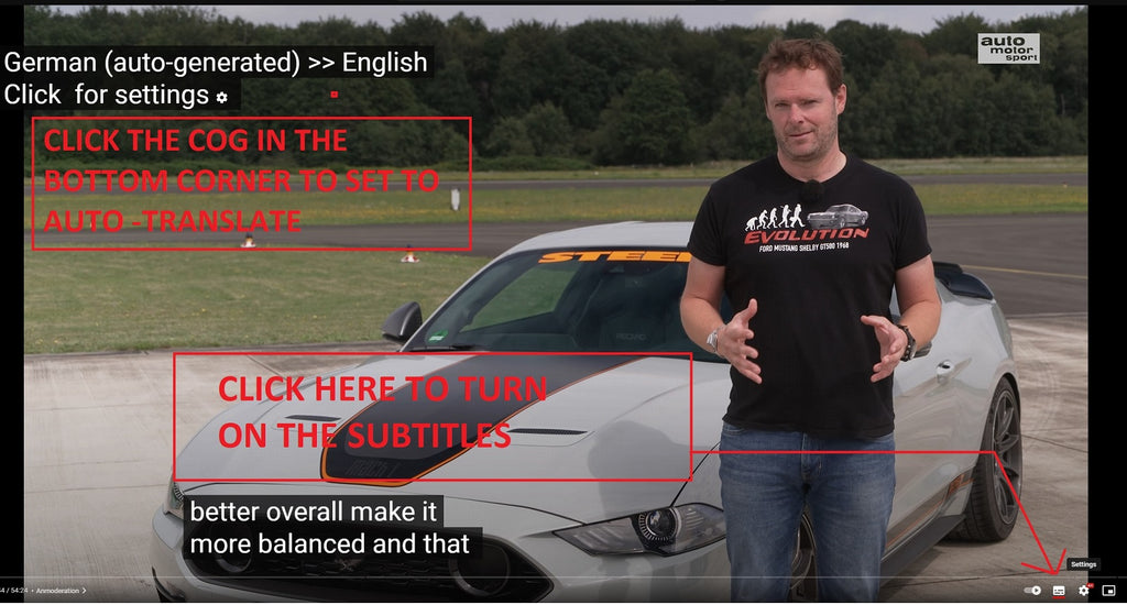 How to use auto translate on Youtube