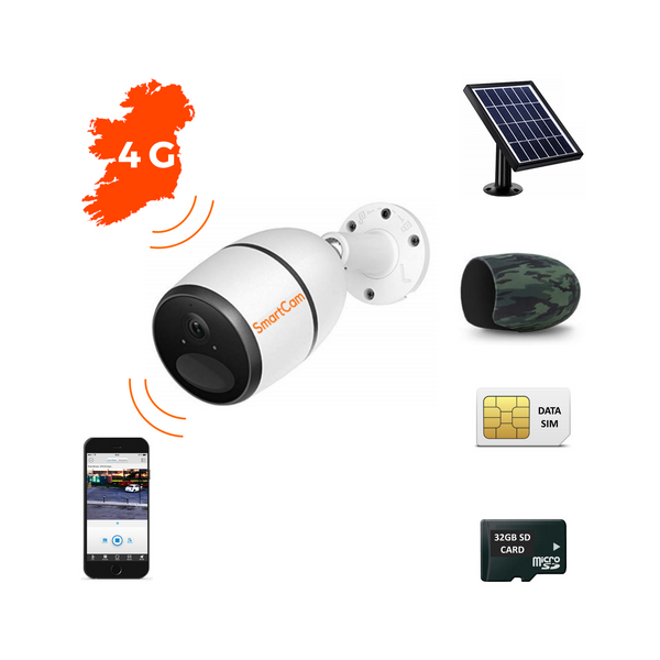 4g wireless security camera solar