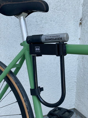 Hovedsagelig Pogo stick spring silhuet Bike Lock Holder - Huldit - The simple, durable, lock mount.