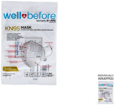 KN95 Face Mask | Individually Wrapped, Elastic Ear Loops - Bag of 10 Nav Image 4