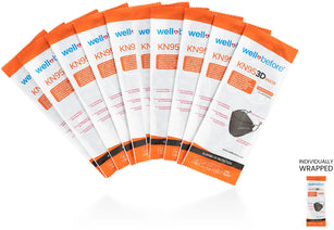 Kids KN95 3D Mask | Individually Wrapped, Elastic Ear Loops - Bag of 10 Nav Image 21