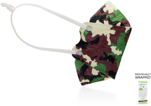 Kids KN95 3D Mask | Individually Wrapped, Elastic Ear Loops - Bag of 10 Nav Image 24