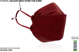 Kids KN95 3D Mask | Individually Wrapped, Elastic Ear Loops - Bag of 10 Nav Image 45