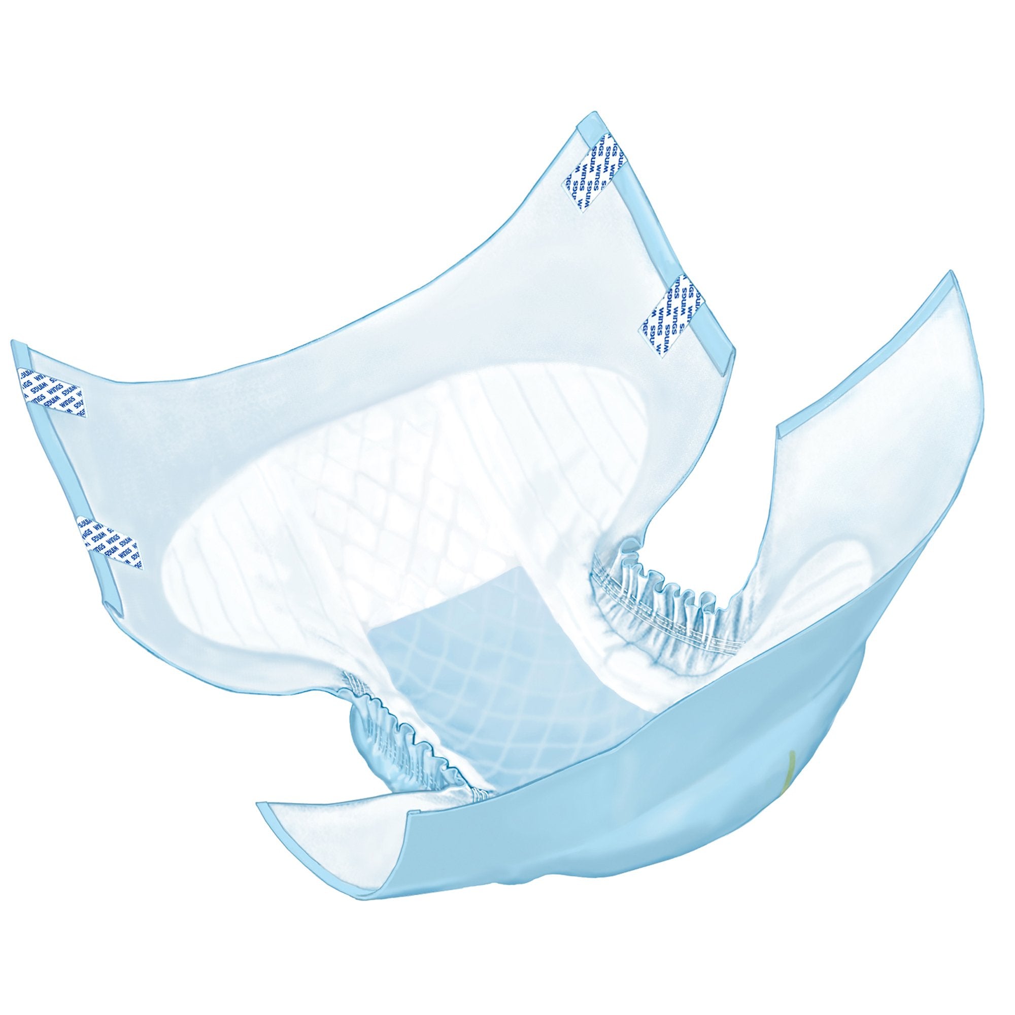 Wings™ Plus Heavy Absorbency Incontinence Briefs, Small