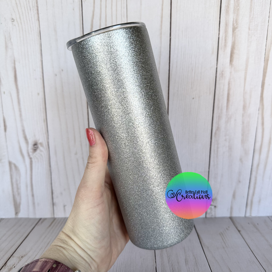 20oz Glossy Skinny Sublimation Tumbler with Handle