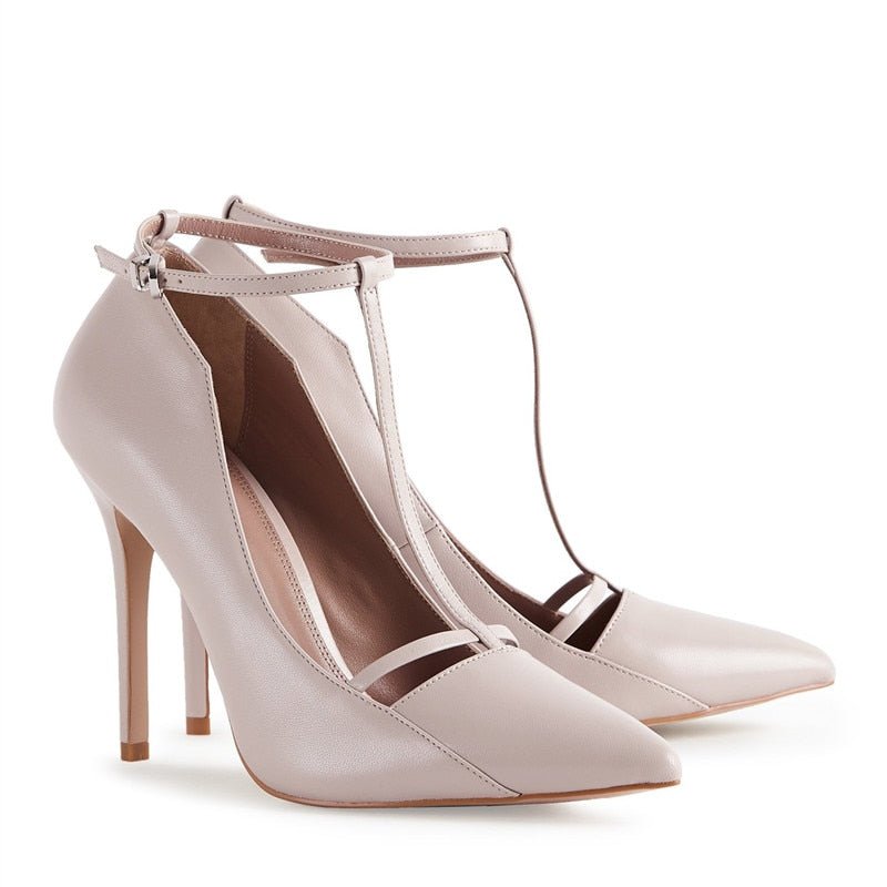 t bar pointed heels