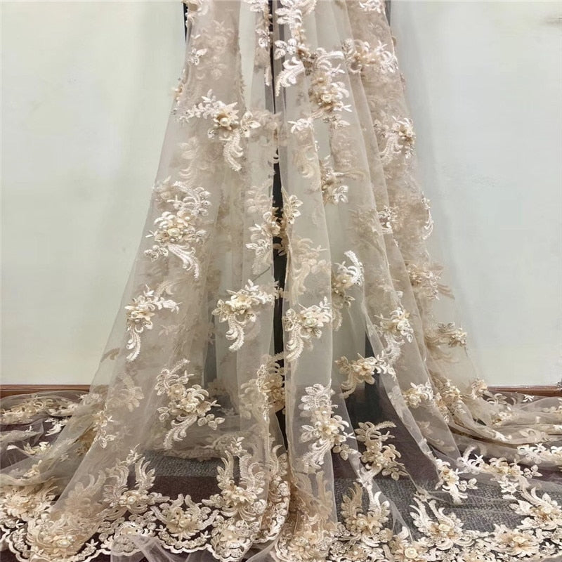 champagne lace fabric