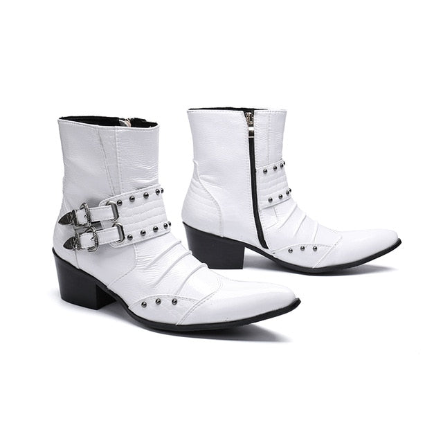 mens white dress boots