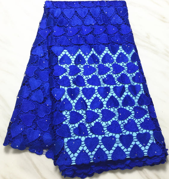 navy guipure lace fabric