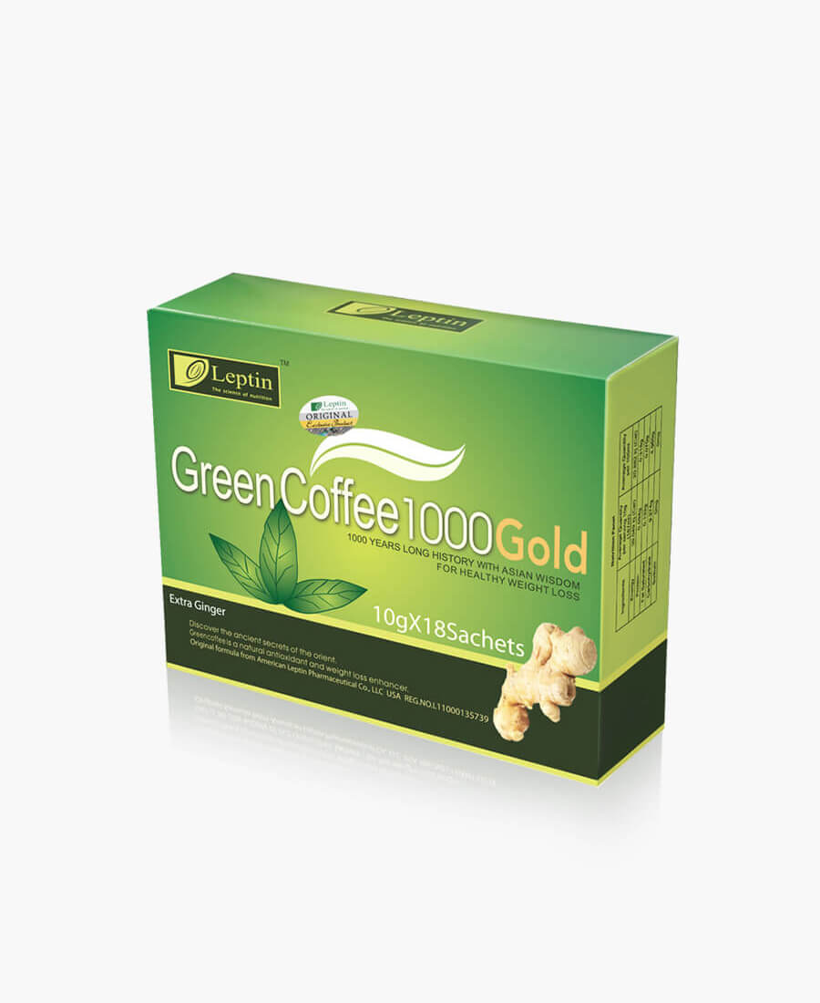 Leptin Green Coffee 1000 Gold With Ginger Single Unit Green Coffee 800 Com