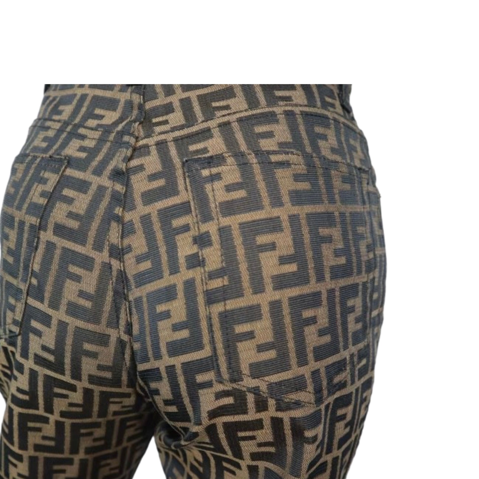 fendi zucca print pants