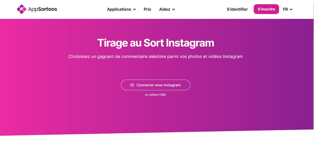 App Sorteos - Applications pour Organiser un Jeu Concours Instagram