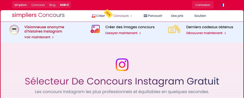 Simpliers - Applications pour Organiser un Jeu Concours Instagram
