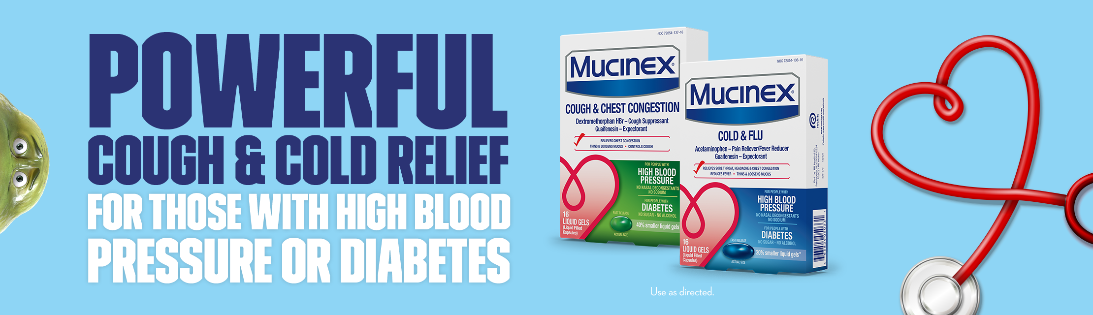 MUCINEX® COLD & FLU FAST-RELEASE LIQUID GELS