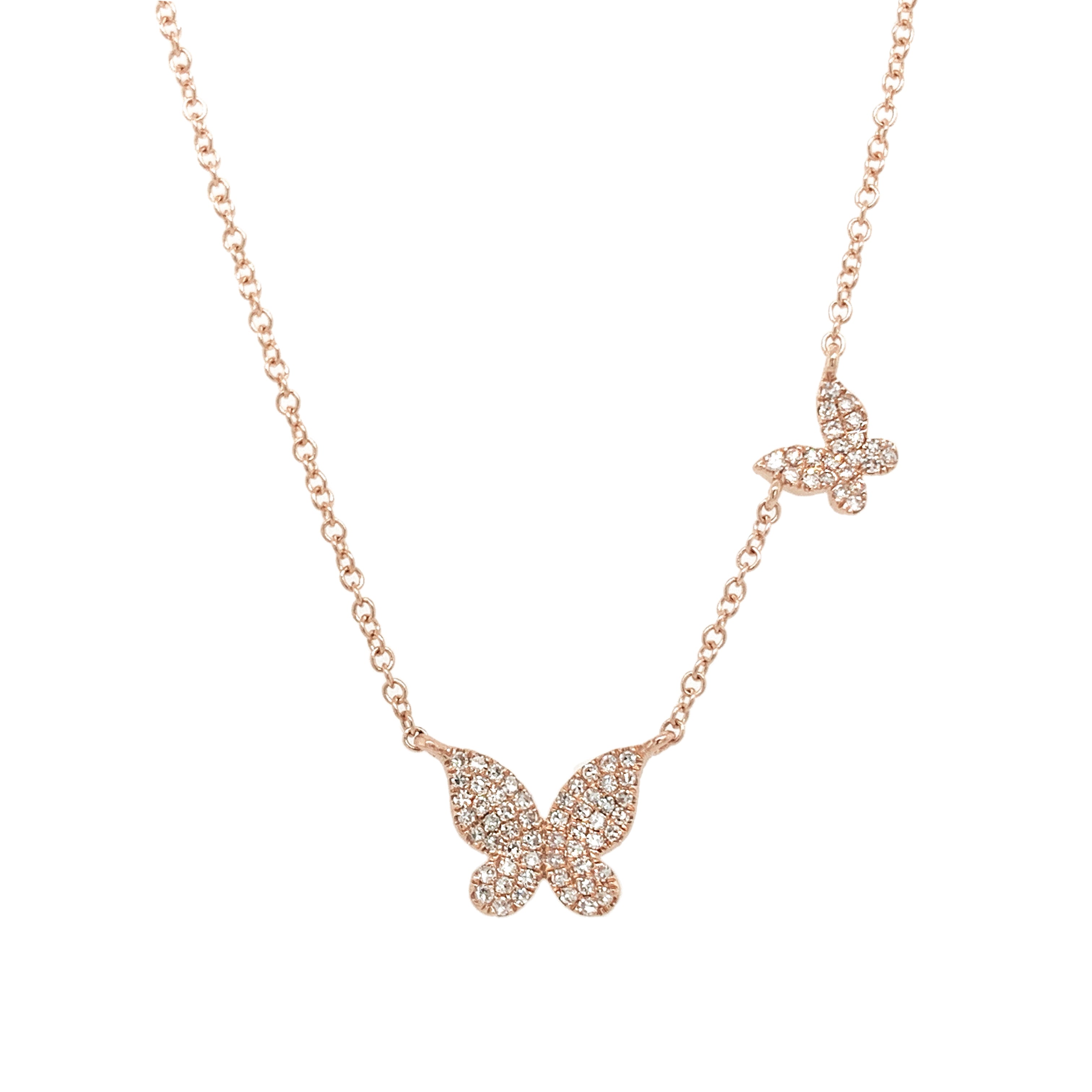 Diamond Butterflies Necklace – Jennifer Miller Jewelry