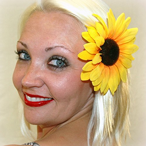 sunflower hair clip