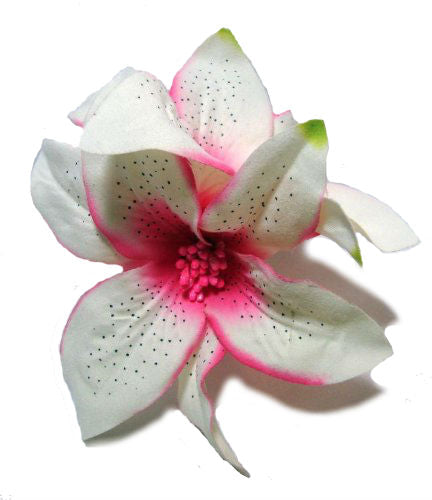 lily flower hair clip