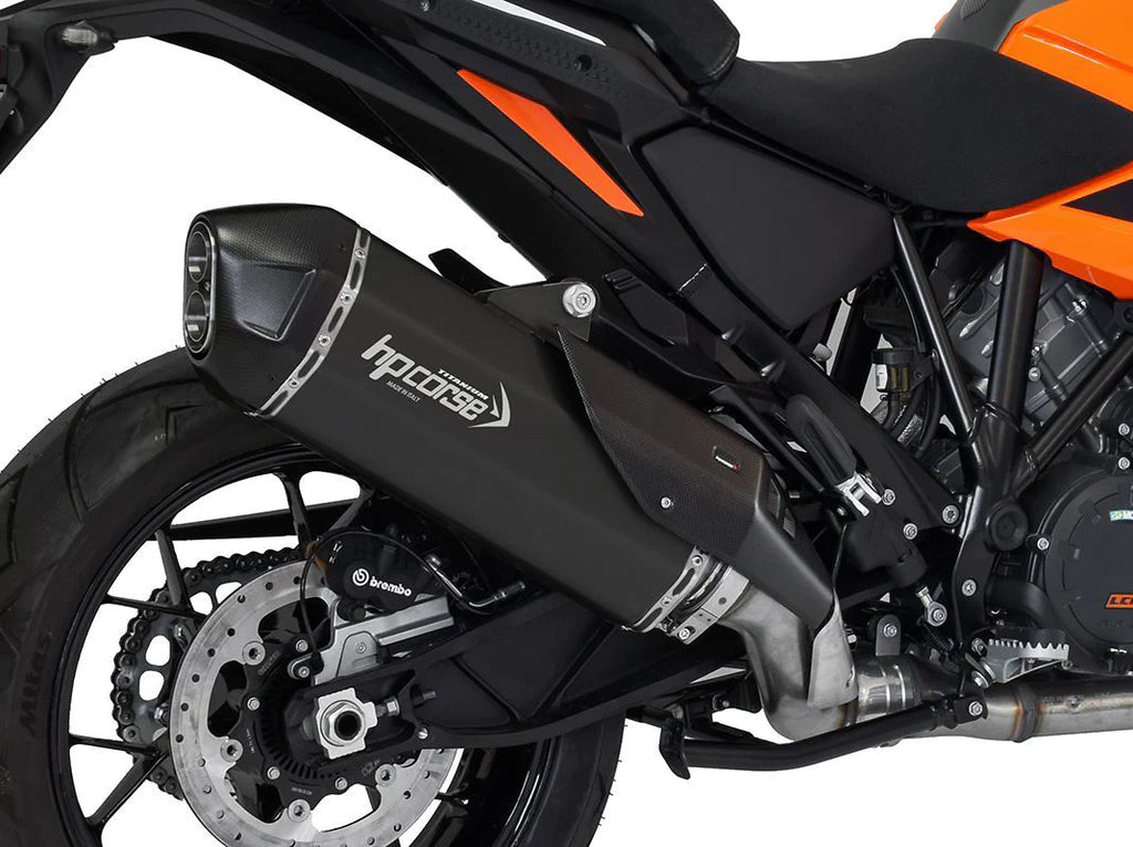 HP CORSE KTM 1290 Super Adventure Slip-on Exhaust "SPS Carbon RR Black Titanium" (Euro 5)