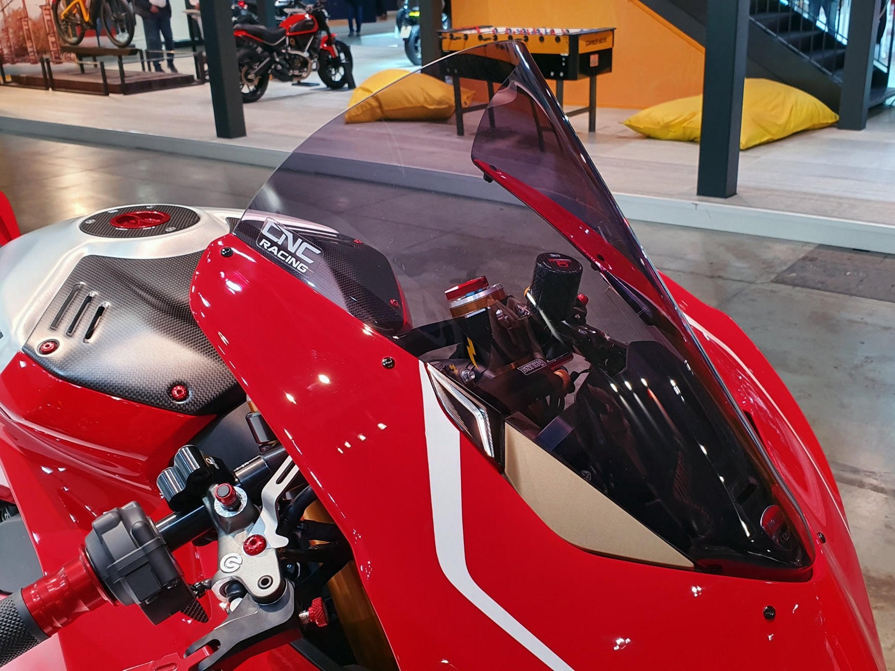 CNC RACING Ducati Panigale V2 / V4 Raised Racing Wind Screen – Two