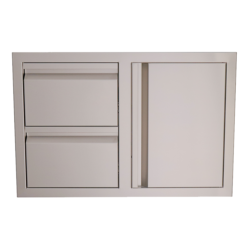 RCS Gas Grills - Double Drawers w/ Single Door - VDC1SC