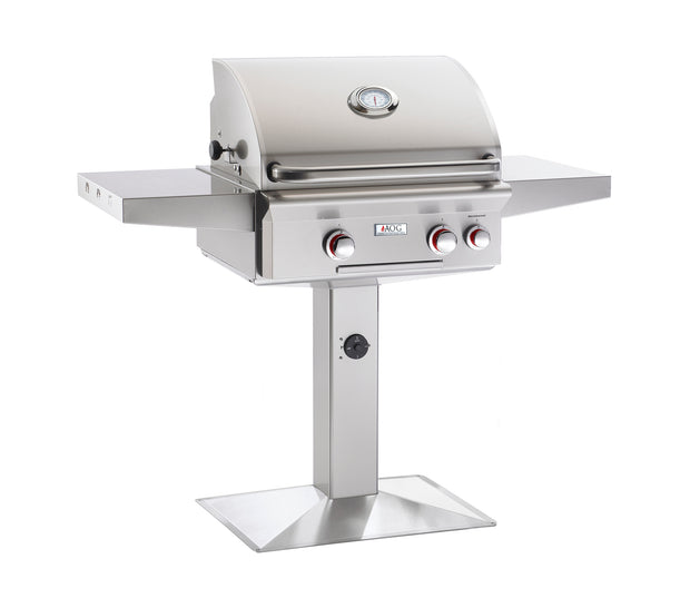 Fire Magic E250s-1Z1E-P6 Electric Grill on Patio Post